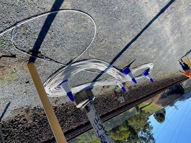 Conduit and pit installation within the rail corridor