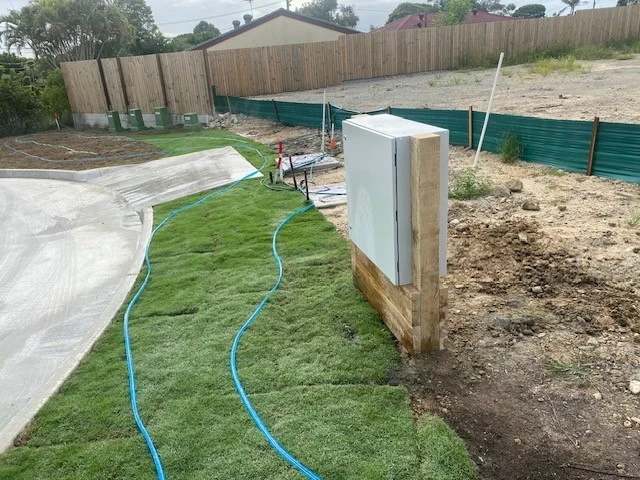 Telecommunications cabinet in an NBN new development